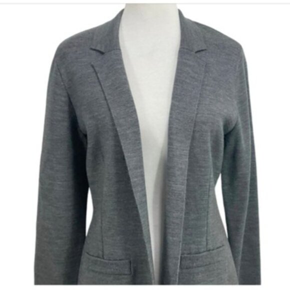 Kobi Halperin Open Front Beth Sweater Blazer Wool Blend Grey NWT MSRP $398 - Picture 5 of 8